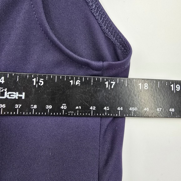 New Grace Karin Navy Blue Tie Front V-Neck Career‎ Office Sheath Dress M - Picture 9 of 10